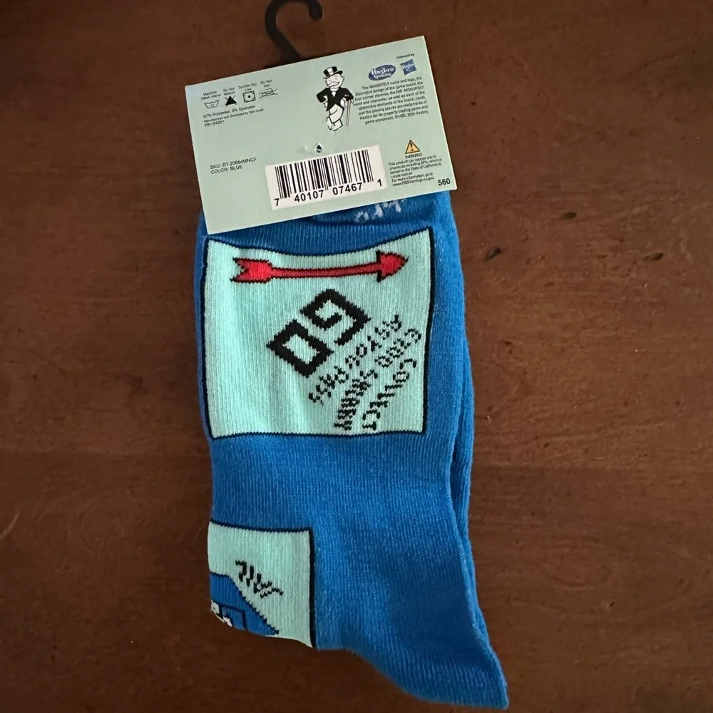 🌵3/$15 Monopoly crew socks ( see description)